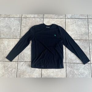 Abercrombie and Fitch black and green long sleeve t shirt